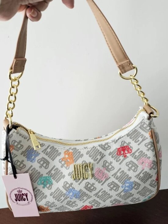 Juicy Couture Handbags - NWT Juicy Couture Crown Multicolor Pouchette
